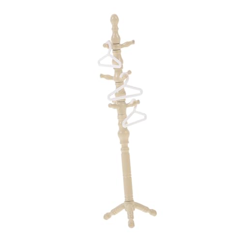 Abaodam Bodengarderobe Hausgarderobe Kleiderständer Kleiderbügel Mini Kleiderständer Kleiderbügel Puppenkleiderbügel Puppenständer Und Kleiderbügel Puppenbedarf Beige Kunststoff von Abaodam