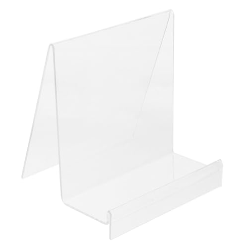 Abaodam Buchständer Transparent Stabiler Bücherhalter Für Schreibtisch Vielseitig Einsetzbar Büro Schule Bibliothek Design Für Zuhause Und Buchhandlungen von Abaodam