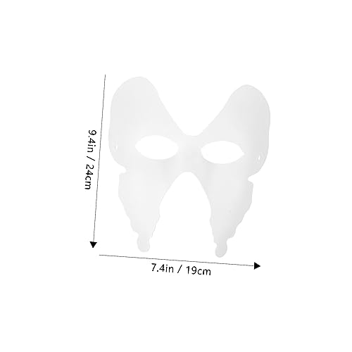 Abaodam DIY Teiliges Papier Masken zum Bemalen Leere aus Sicherem Papier für Farben Acrylfarbe und Pinseln Vielseitig für Karneval Cosplay Basteln und Maskenball von Abaodam