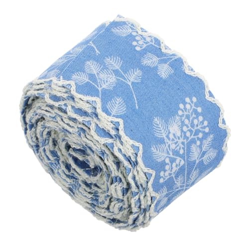 Abaodam Denim mit Spitzenkante Robustes Jeansband für Diy Projekte Breit für Haarschmuck und Modeaccessoires Vielfältig Einsetzbar Eleganter Look für Kleidung und Dekoration von Abaodam