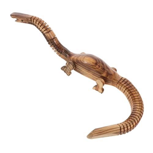 Abaodam Dinosaurier-Modell Realistisches Dinosauriermodell Tierstatue Dinosaurierspielzeug Figuren Holzfiguren Mini-Dinosaurier Dinosaurier- Hölzern Light Brown von Abaodam