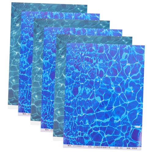 Abaodam Erstellen Sie Lebensechte 6-teilige Wasserpapier-Stream-handwerkslandschaft Künstliche See-Miniatur- -baublätter Abaodam Erstellen Sie Lebensechte 6-teilige Wasserpapier-Stream-handwerkslandschaft Künstliche See-Miniatur- -baublätter von Abaodam