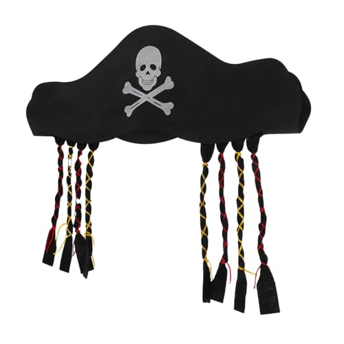 Abaodam Eva Piratenhut Mit Zöpfen Für Halloween Und Karneval Verstellbare Kopfbedeckung Für Erwachsene Und Junge Mädchen Authentisches Kostümzubehör Für Piratenpartys Und Abaodam Eva Piratenhut Mit Zöpfen Für Halloween Und Karneval Verstellbare Kopfbedeckung Für Erwachsene Und Junge Mädchen Authentisches Kostümzubehör Für Piratenpartys Und von Abaodam