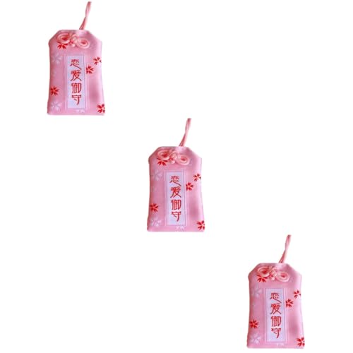Abaodam Feng Shui Omamori 3 STK Sichere -wache Japanische Amulettanhänger Reichtum Omamori Liebe Japanische Omamori Liebe Omamori Kunsthandwerk Hochzeit Fitness von Abaodam
