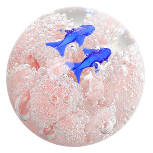 Abaodam Korallen-glaskugel Dekofigur Fisch Mit Herzdesign Kinderparty Lebensechte Aquarium Dekoration Für Feiern Bereit Zum Verschenken Farbenfroh Und Ansprechend von Abaodam
