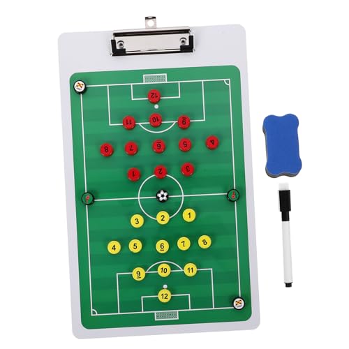 Abaodam Fußball Taktikboard Magnetische Fußball Trainingsboard Tragbare PVC Spieltafel für Trainer mit Marker und Radiergummi für Spiele und Analysen Abaodam Fußball Taktikboard Magnetische Fußball Trainingsboard Tragbare PVC Spieltafel für Trainer mit Marker und Radiergummi für Spiele und Analysen von Abaodam