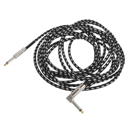 Abaodam Gitarren Instrumentenkabel Hochwertiges Elektrisches Kabel für Gitarre Bass Keyboard mit Rauschunterdrückung und Flexibler für Live Auftritte und Studioaufnahmen von Abaodam