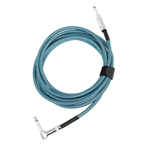 Abaodam Guitar Connecting Cable Geflochtenes Gitarrenkabel für Bass Effekte mit Geräuschreduzierung für Auftritte und Proben Leuchtende Grüne Farbe Stabiler Leicht und Tragbar von Abaodam