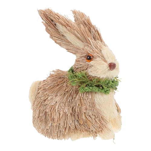 Abaodam Handgefertigte Deko Kaninchen aus Geflochtenem Stroh Liebevolle Frühlingsfigur für Tischdekoration Bauernhaus Stil Langlebige Osterhasen Figur Abaodam Handgefertigte Deko Kaninchen aus Geflochtenem Stroh Liebevolle Frühlingsfigur für Tischdekoration Bauernhaus Stil Langlebige Osterhasen Figur von Abaodam