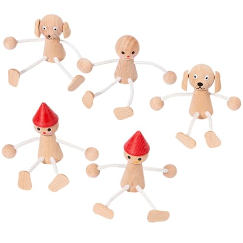 Abaodam Handgemachte 5 Stücke Holz Puppen Jungen Und Mädchen Malerei Spielzeug Kreative Dekorative Ornamente Für Hause Abaodam Handgemachte 5 Stücke Holz Puppen Jungen Und Mädchen Malerei Spielzeug Kreative Dekorative Ornamente Für Hause von Abaodam