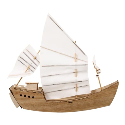 Abaodam Holzbausatz Segelboot-Modell Handgefertigter DIY-modellbausatz Segelboot-Puzzle Aus Holz Für Erwachsene Und Junge Mädchen Montage Schiffsmodelle von Abaodam