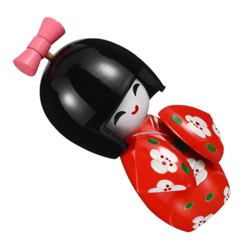 Abaodam Japanische Kimono-Puppe, Handgefertigtes Holzornament, Für Den Schreibtisch, Traditionelle Japanische Kimono-mädchenfigur, Für Zuhause, Sushi-Restaurant, Dekoration von Abaodam