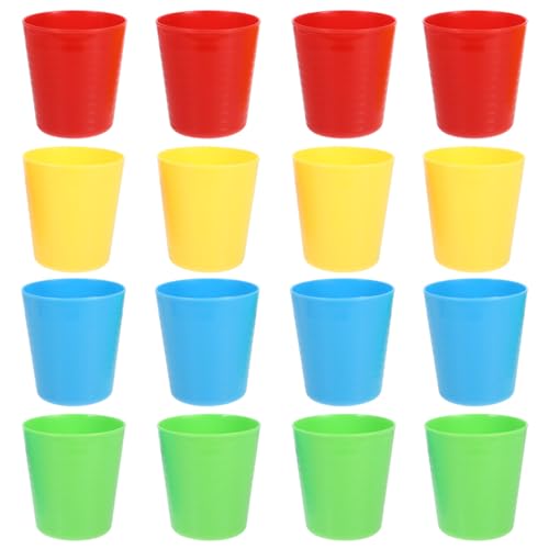 Abaodam Kinder-Trinkbecher, wiederverwendbar, 250 ml, unzerbrechlich, für Kleinkinder, leuchtende Farben, 16 Stück Abaodam Kinder-Trinkbecher, wiederverwendbar, 250 ml, unzerbrechlich, für Kleinkinder, leuchtende Farben, 16 Stück von Abaodam