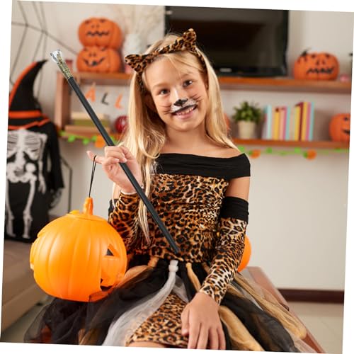 Abaodam Kinderkostüm Königszepter Halloween Dekoration Punk Stil Krallen Spazierstock Requisite Kunststoff Prop für Bühnenauftritte und Cosplay Leicht und Robust Stäbe Goldfarbener von Abaodam