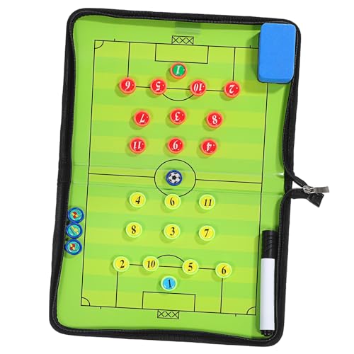 Abaodam Klappbares Magnetisches Fußball Taktikboard PU PVC Tragbares Whiteboard mit Marker und Radiergummi für Trainer zur Spielanalyse und Abaodam Klappbares Magnetisches Fußball Taktikboard PU PVC Tragbares Whiteboard mit Marker und Radiergummi für Trainer zur Spielanalyse und von Abaodam