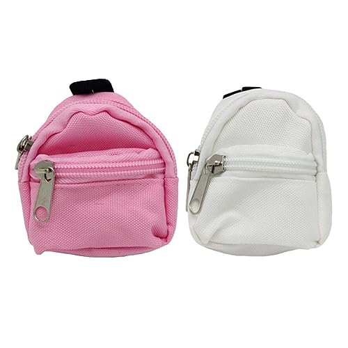 Abaodam Kleidung Und Taschen Für Puppen 2 Stück Mini-Rucksack Spielzeug Realistische Dekorative Puppenrucksäcke Orange von Abaodam
