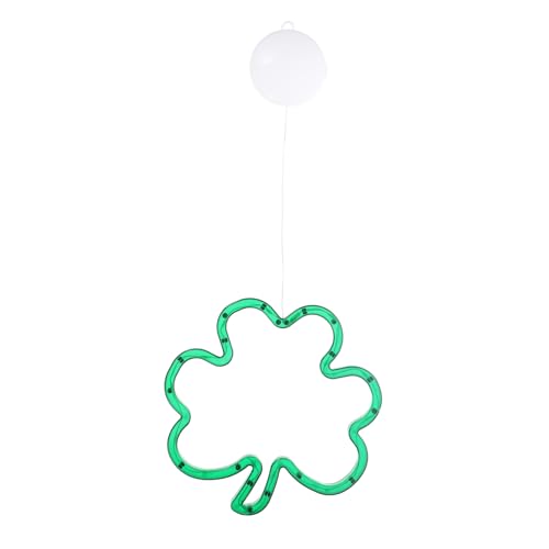 Abaodam LED Fensterlichter für Patrick's Day Shamrock für Irische Feiertage Batteriebetrieben Selbstklebend Installieren Fensterdekoration für Feste von Abaodam