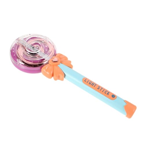Abaodam Leuchtender Lollipop Musikstab für Mädchen mit Licht und Sound Batteriebetriebener Zauberstab für Kindergeburtstag Cosplay Partyzubehör Sichere Kinderunterhaltung ohne Batterien von Abaodam