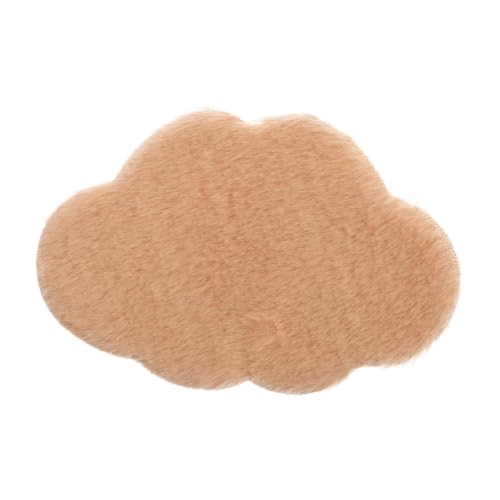 Abaodam Mini Puppenhaus Teppich Flauschiger Miniatur Teppich für Wohnzimmer Miniatur Bodenmatte Kuscheliger Spielteppich als Stilvolles Puppenhaus Zubehör in Braun von Abaodam