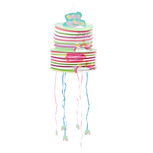 Abaodam Mini-Pull-Pina de mujer Piñata mit Einhornmuster komfetti party mitgebsel kinder Spielzeug für Kleinkinder Dekorationen Partyspiel-Requisiten Pinata-Spielzeug aus Papier Füllung von Abaodam