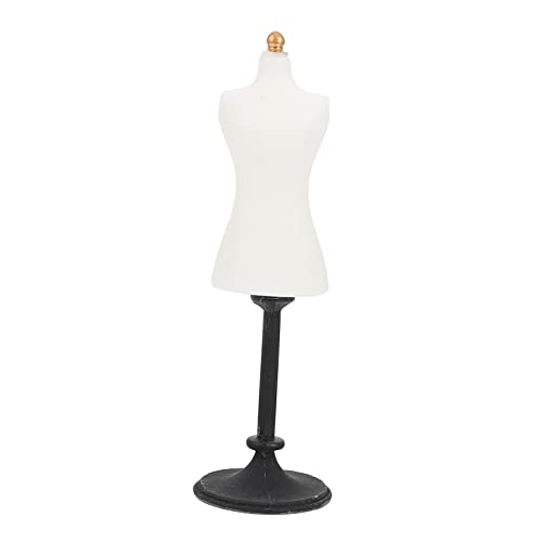 Abaodam Miniatur Puppenständer mit Stabiler Basis Weißes Mannequin für Puppenkleider für Präsentation und Dekoration im Puppenhaus Abaodam Miniatur Puppenständer mit Stabiler Basis Weißes Mannequin für Puppenkleider für Präsentation und Dekoration im Puppenhaus von Abaodam