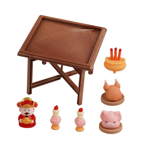 Abaodam Miniatur Reichtumsfigur aus Kunststoff Stabiles Teiliges für Tischdekoration Wohnzimmer Büro Party Dekorative Feng Shui Accessoires für Schreibtisch Regal Esstisch von Abaodam