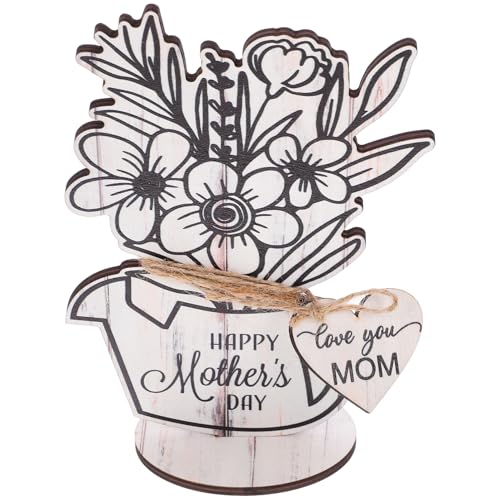 Abaodam Muttertag Holzschild Dekoration Freistehendes Holzornament mit Blumen Design für Tischdekoration Juteseil Perfektes für Mütter zur Feier Des Abaodam Muttertag Holzschild Dekoration Freistehendes Holzornament mit Blumen Design für Tischdekoration Juteseil Perfektes für Mütter zur Feier Des von Abaodam