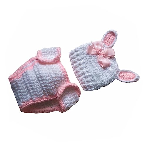 Abaodam Neugeborenen Kostüm Handgefertigt Baumwollgarn Osterhasen Outfit für Babyfotografie Unisex Häkelkleidung als Fotoshooting Requisite und Babygeschenk Abaodam Neugeborenen Kostüm Handgefertigt Baumwollgarn Osterhasen Outfit für Babyfotografie Unisex Häkelkleidung als Fotoshooting Requisite und Babygeschenk von Abaodam