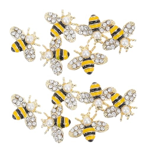 Abaodam Niedliche Bienen-Nagelkunst-Anhänger, Strass, Nageldekoration, verspielte Bienen-Form, Verzierungen, 12 Stück Abaodam Niedliche Bienen-Nagelkunst-Anhänger, Strass, Nageldekoration, verspielte Bienen-Form, Verzierungen, 12 Stück von Abaodam