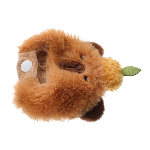 Abaodam Niedlicher Plüschhut in Meerschweinchenform, Cartoon-tierkopfbedeckung, 17 cm, Puppenhut, Stofftierkopfbedeckung Für Cosplay-partyzubehör von Abaodam