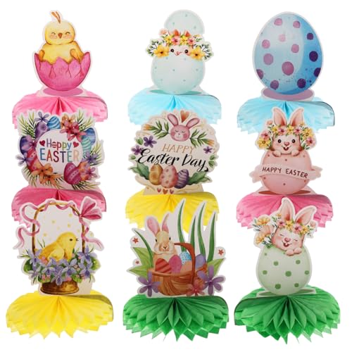 Abaodam Wohnkultur Ostern Wabenbälle Tafelaufsätze für Party-Dekorationen Abaodam Wohnkultur Ostern Wabenbälle Tafelaufsätze für Party-Dekorationen von Abaodam