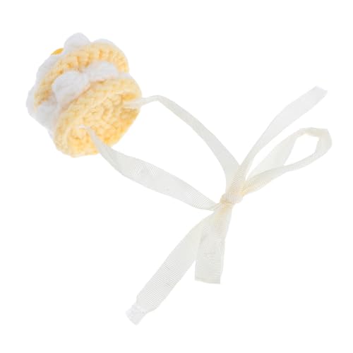Abaodam Plüschpuppenhut Mini Zylinder Winzige Strickmützen Miniaturmütze Mini Puppenhüte Miniatur Partyhüte Handgemachter Erdbeerhut Winzige Hüte Für Puppen Geburtstagskuchenhut von Abaodam