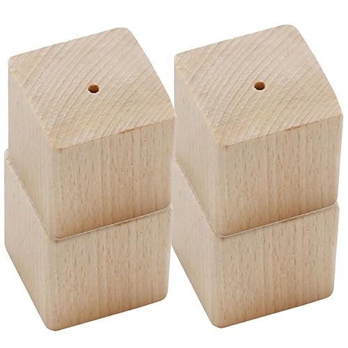 Abaodam Praktische Holz Blume Nagel Basis 4 Stücke Rechteckigen Backen Dekorieren Werkzeug Feine Finish von Abaodam