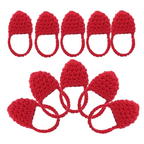 Abaodam Puppen-mädchen-handtaschen-Set 12 Stück Mini-häkeltaschen -tragetaschen Für Puppen Gestrickte Miniatur-handtaschen Bezauberndes Design von Abaodam