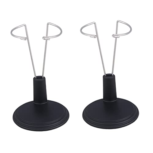 Abaodam Puppenständer für Puppen, tragbare Unterstützung, Aufbewahrung für Zuhause, stabiles Material, platzsparendes Design, Schwarz, 2 Stück von Abaodam
