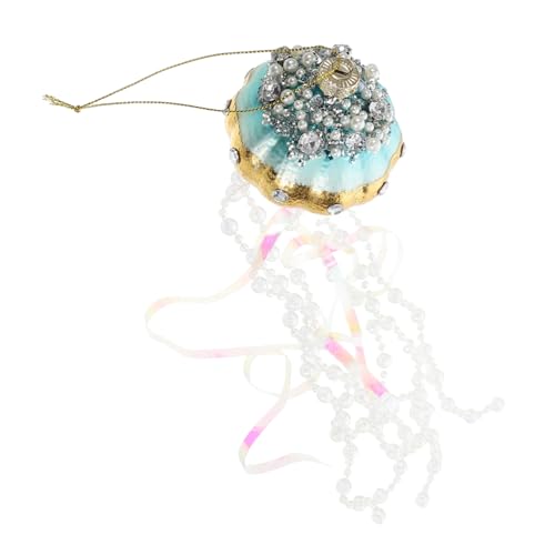 Abaodam Qualle Hanging Decoration Qualle Zum Aufhängen Quallen-partydekorationen Quallen-Laternen-hängedekoration Stranddekoration Für Zu Hause Strandschmuck Quallen-anhänger Glas Blue von Abaodam