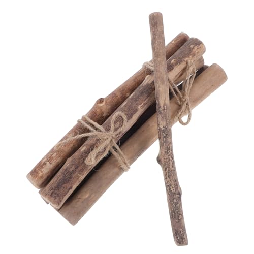 Abaodam Satz Zweige loggen Bastelstöcke aus Holz Holzzweige Sticks Holzzweige Stäbchen für Handwerk Holzzweige zum Basteln Mini-Baumstumpf- Holzscheite für Bastelzwecke Log-Sticks von Abaodam