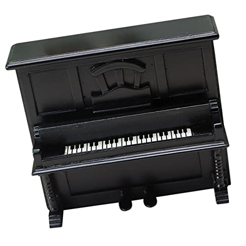 Abaodam Simuliertes Klavier Transporter Klein Puppenhaus-miniaturen Heimdekoration Mini-Piano-puppenhaus- Kommode Stütze Mini Möbel Puppenhaus-Klavier Hölzern Black von Abaodam