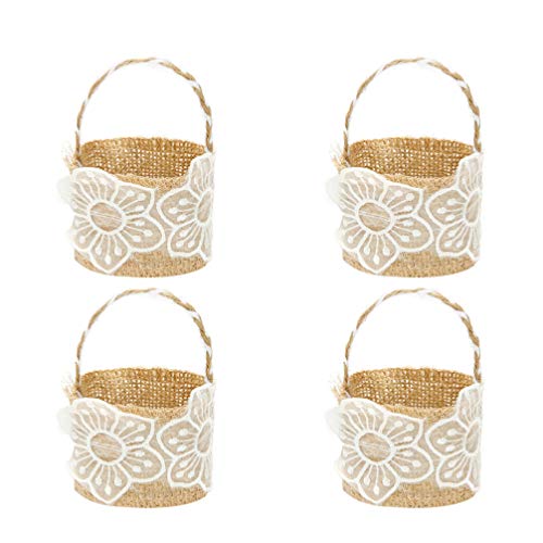 Abaodam Tasche Leinenbeutel Hochzeit Blumen Korb Süßigkeiten Aufbewahrung Kleiner Blumenkorb Kleiner Blumenkorb Abaodam Tasche Leinenbeutel Hochzeit Blumen Korb Süßigkeiten Aufbewahrung Kleiner Blumenkorb Kleiner Blumenkorb von Abaodam