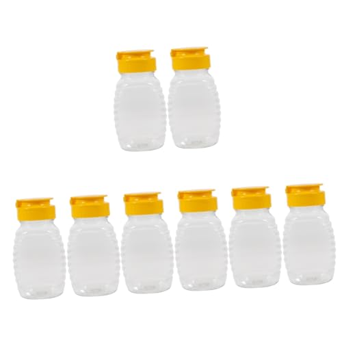 Abaodam Tragbare Quetschflaschen für Honig, Sirup und Saucen, wiederverwendbarer Gewürzspender, Kapazität für Ketchup, Salat, Dressing und Gewürze, 4 Stück, 4 Stück von Abaodam