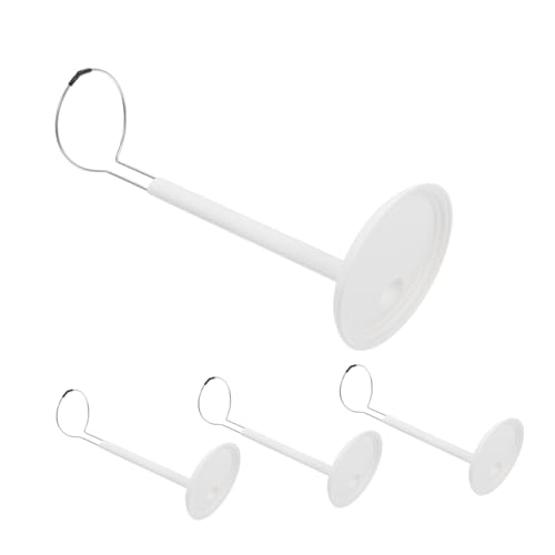 Abaodam Tragbarer, kreativer Puppenständer für Zuhause, Höhenstütze für gefüllte Bären und Puppen, weiße Farbe zur Aufbewahrung und Dekoration, 4 Stück von Abaodam