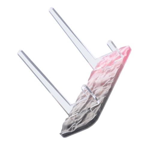 Abaodam Transparentes Aufbewahrungsregal Ausstellungsstand Plattenständer Pin-Organizer Staffelei stehen Staffelei steht Tasten-Ausweishalter-Display Stiftspeicher Pinnwand Acryl Schwarz von Abaodam
