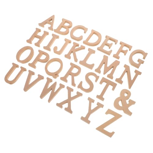 Abaodam Unlackierte Holzbuchstaben Teiliges DIY Bemalbare Holzbuchstaben für Basteln Home Decor Foto Requisiten Vielseitig als Dekoration und Lernhilfe Kreatives Holz Alphabet von Abaodam