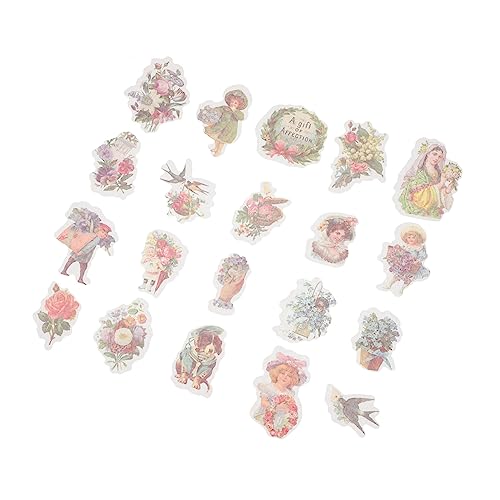 Abaodam Vintage Sticker Pack - 2 Boxen Mit Planeraufklebern Scrapbook-aufklebern Mit Natürlichen Mustern Abaodam Vintage Sticker Pack - 2 Boxen Mit Planeraufklebern Scrapbook-aufklebern Mit Natürlichen Mustern von Abaodam