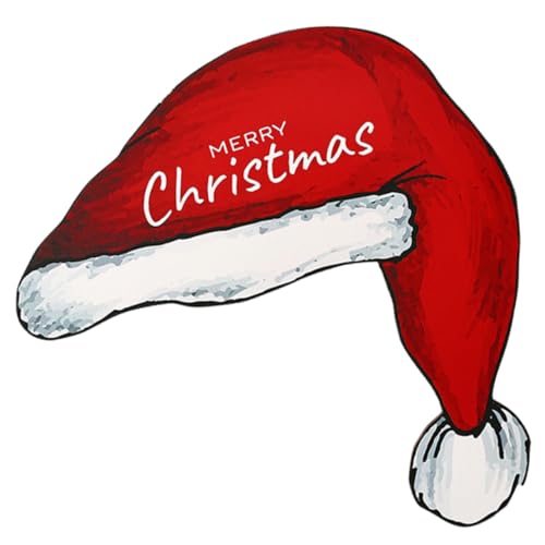 Abaodam Weihnachtliche Türrahmendekoration Weihnachtsgirlande Anhänger Weihnachtstürwand Weihnachtsdekorationen Weihnachtsbaum Lichter Weihnachtliche Tischdekoration Ornamente Hölzern Rot von Abaodam