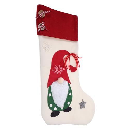 Abaodam Weihnachtsstrumpf Aus Klassische Weihnachtsdeko Für Kamin Und Tür Süßigkeitenbeutel Und Geschenktüte Für Festliche von Abaodam