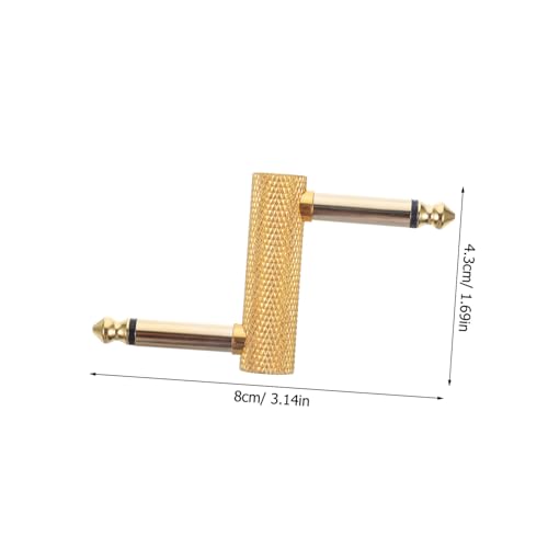 Abaodam Z förmiger Gitarren Pedal Connector Effektgerät Adapter Patchkabel für Pedalboard Zubehör Stabile Verbindung Kompakt Leicht für Musiker von Abaodam