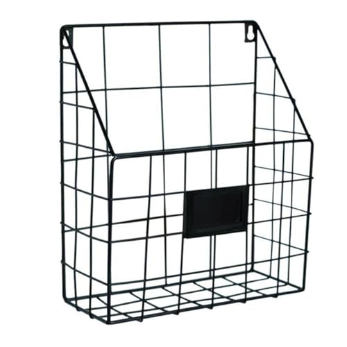 Abaodam Zeitschriftenregal zeitungsständer handtüchhalter Eleganter Magazinhalter für das Wohnzimmer Wandmontage Aufbewahrung Zeitschriftenhalter Magazin Veranstalter Eisen Black von Abaodam