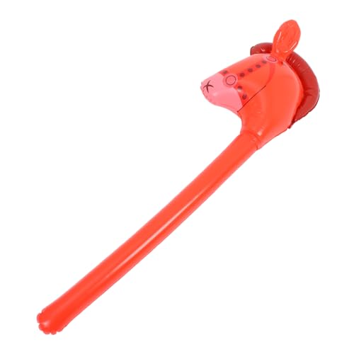 Abaodam für kinderspielzeug kinderparty lustiges Luftballons mit Pferdemotiv Pferdestock aufblasbar Pferdeballondekoration Pferdekopfstock PVC von Abaodam