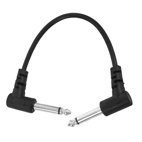 Abaodam kabel für elektrische gitarre Gitarrenkabel Gitarren-Pedalkraft Guitar Patch -Kabel Musikinstrumente Schirmdraht Netzkabel für Gitarrenverstärker Pedalboards PVC-Leder Schwarz von Abaodam